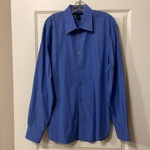 Express blue button down shirt size XL
